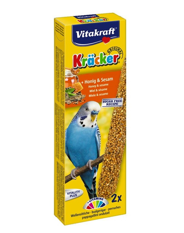 

Лакомство Vitakraft для волнистых попугаев крекеры медовые 60 г