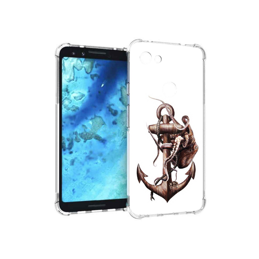 

Чехол MyPads Tocco для Google Pixel 3 ржавый якорь, Прозрачный, Tocco