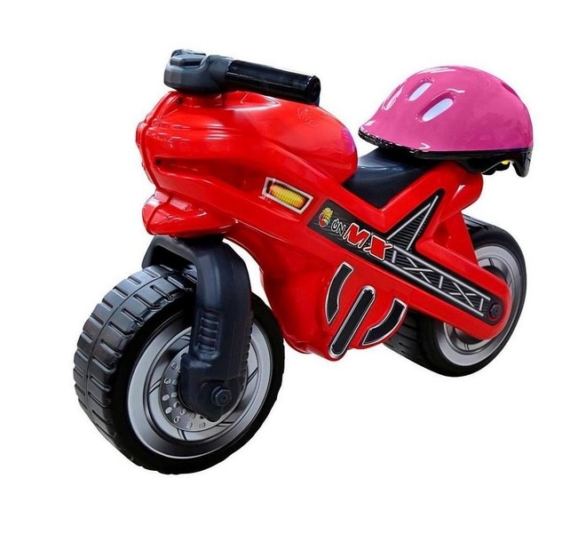 

Каталка-мотоцикл Полесье MOTO MX со шлемом 46765, Красный