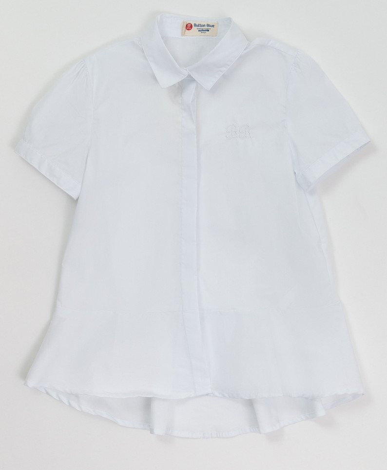

Белая блузка с коротким рукавом Button Blue для девочек 170, 220BBGS22090200