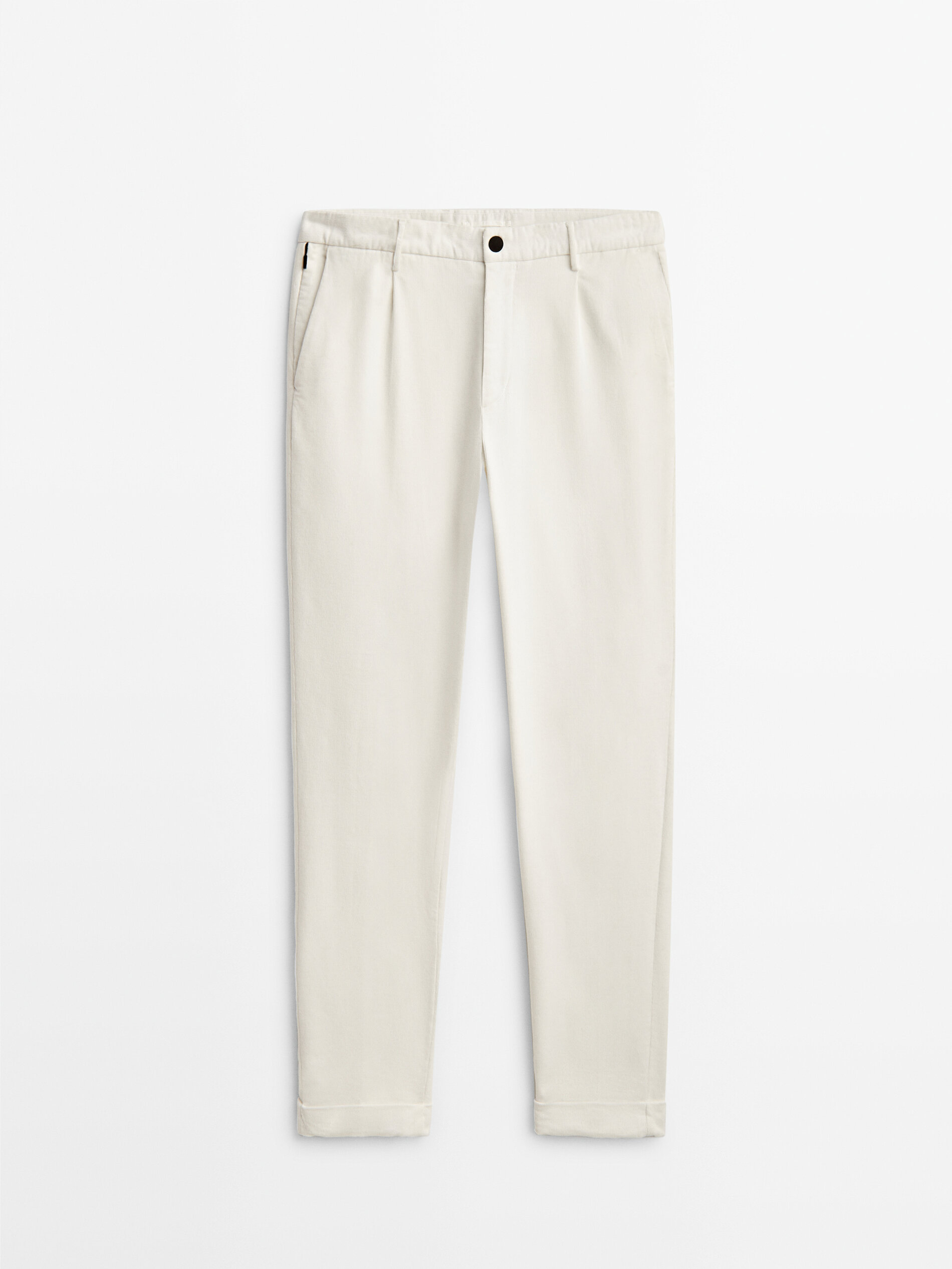 

Брюки мужские Massimo Dutti 00015800250 белые 44, 00015800250