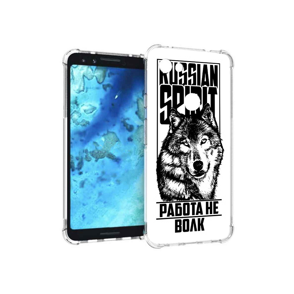 

Чехол MyPads Tocco для Google Pixel 3 работа не волк, Прозрачный, Tocco
