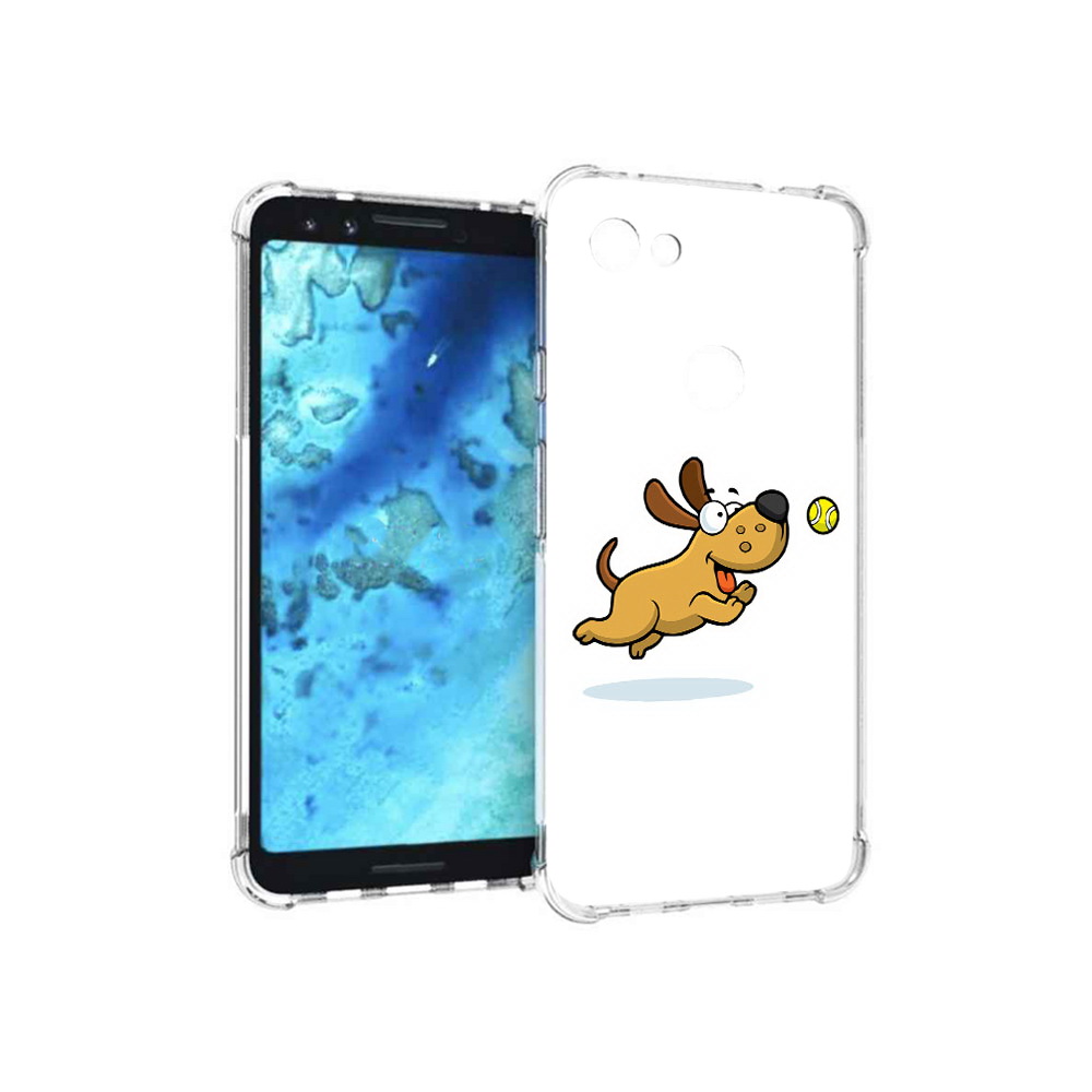 

Чехол MyPads Tocco для Google Pixel 3 пёсик, Прозрачный, Tocco
