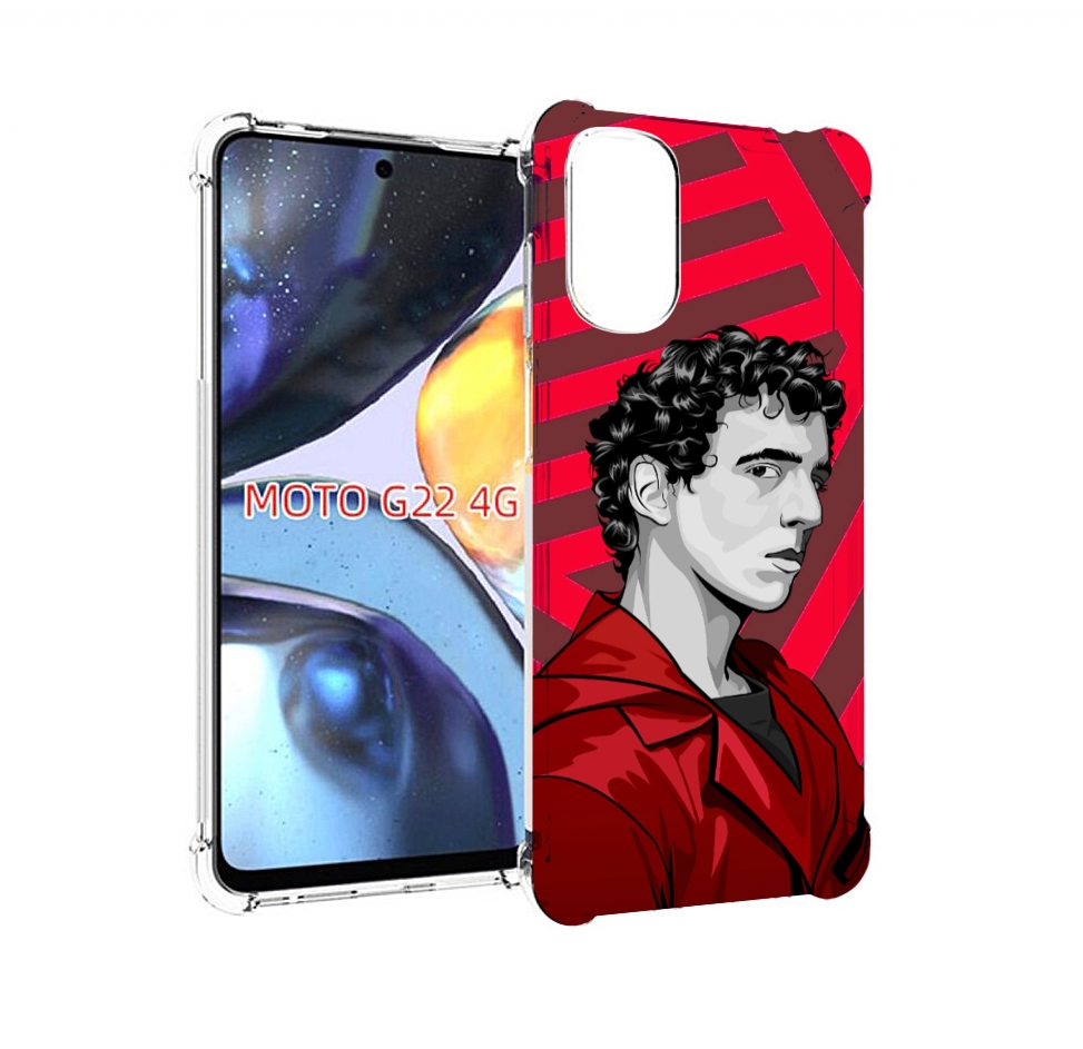 Чехол MyPads Рио-бумажный-дом для Motorola Moto G22 4G