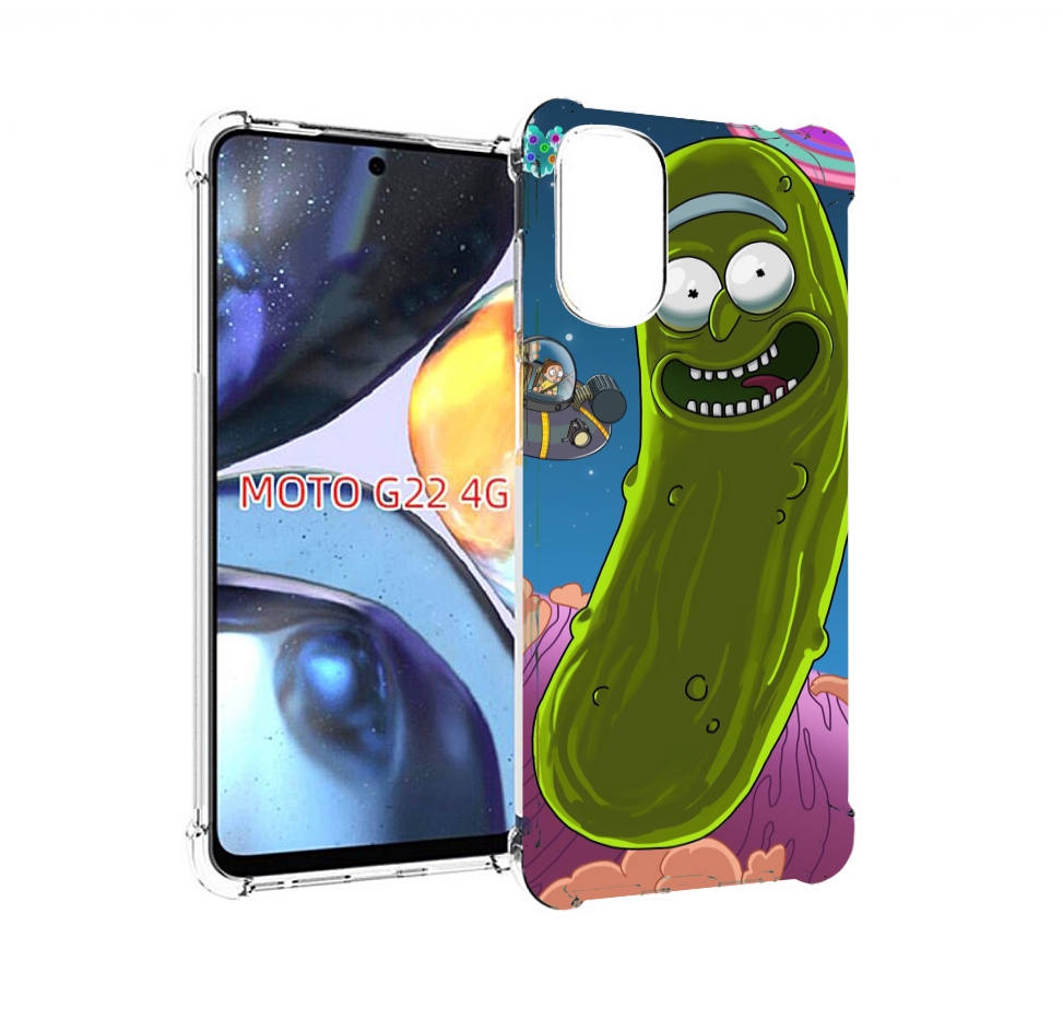 

Чехол MyPads Рик огурец для Motorola Moto G22 4G, Прозрачный, Tocco