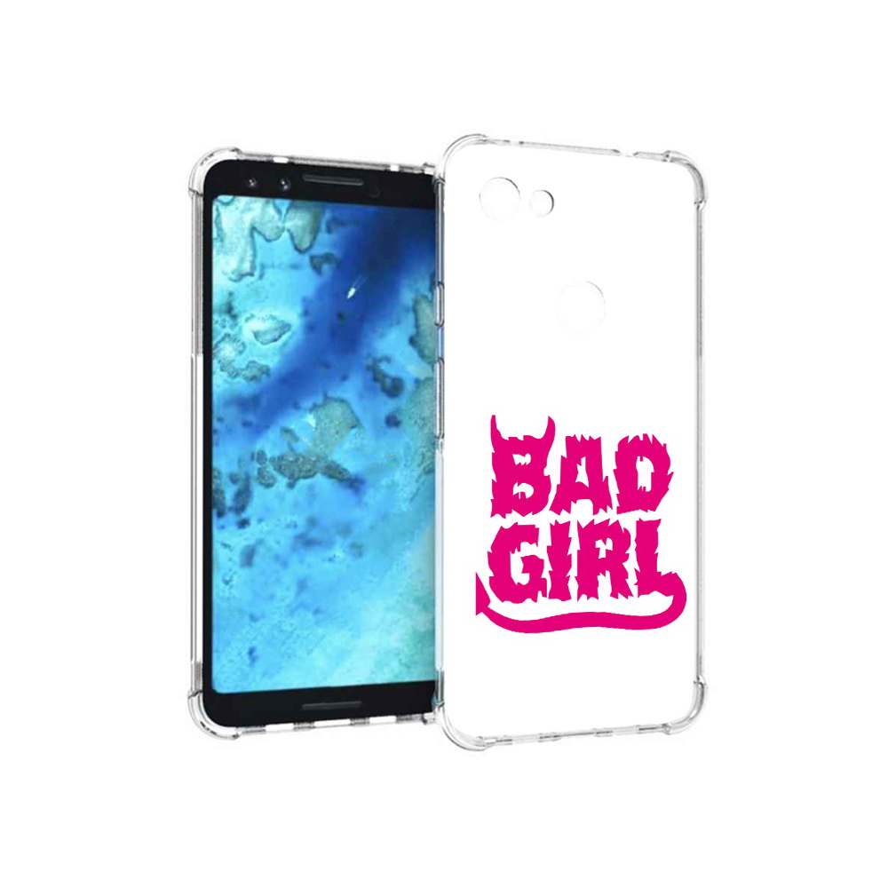 

Чехол MyPads Tocco для Google Pixel 3 плохая девочка, Прозрачный, Tocco