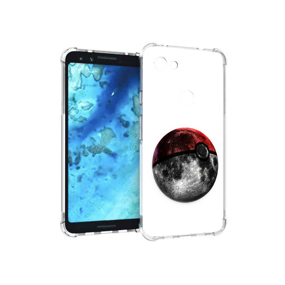 

Чехол MyPads Tocco для Google Pixel 3 планета покебол, Прозрачный, Tocco