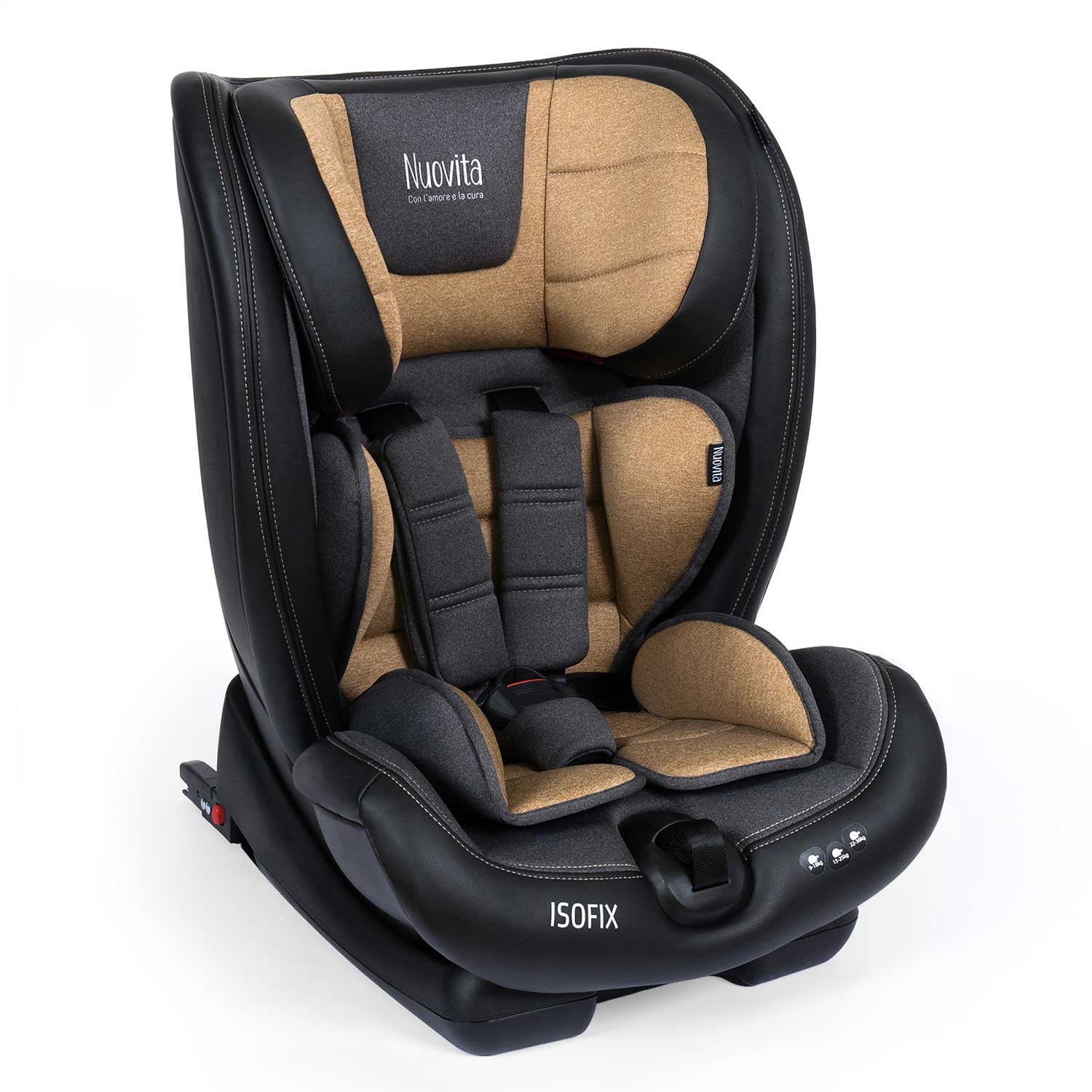 фото Автокресло nuovita maczione n123i-1 beige/бежевый гр. 1/2/3 nuo_st2_4104