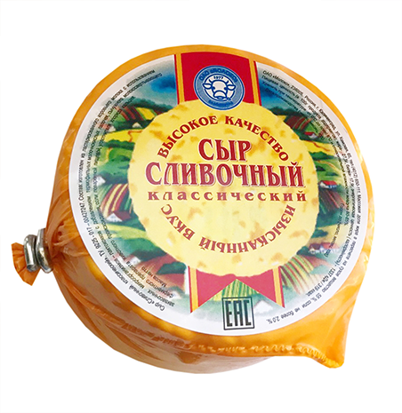 

Сыр полутвердый Молоко Сливочный классический 55% бзмж