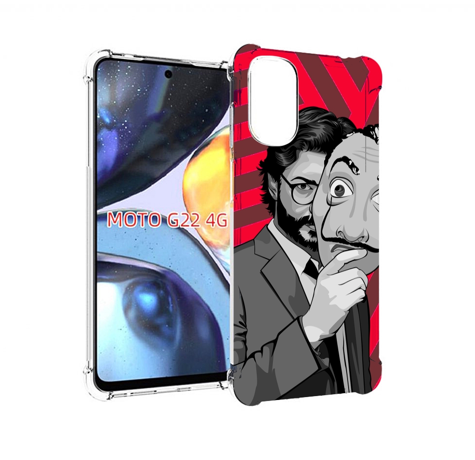 

Чехол MyPads Профессор-бумажый-дом для Motorola Moto G22 4G, Прозрачный, Tocco