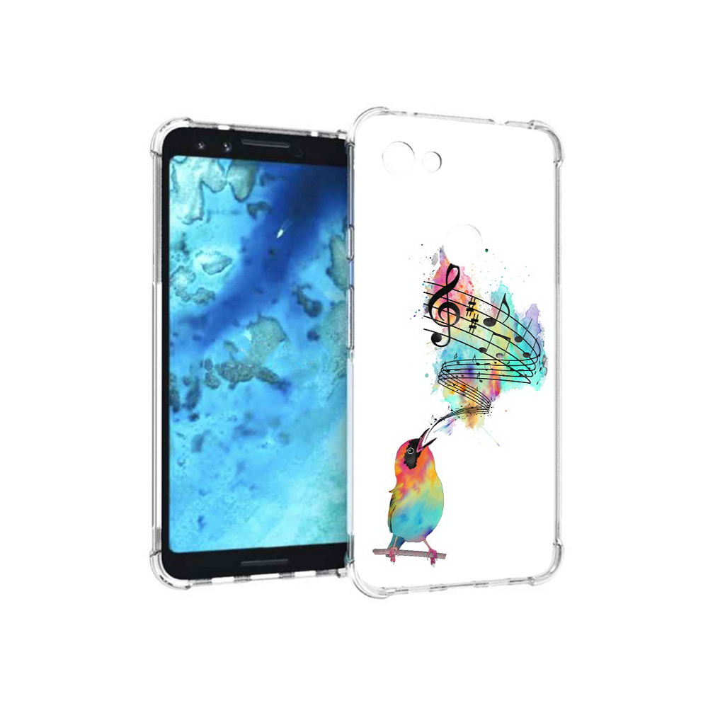 

Чехол MyPads Tocco для Google Pixel 3 певчая птичка, Прозрачный, Tocco
