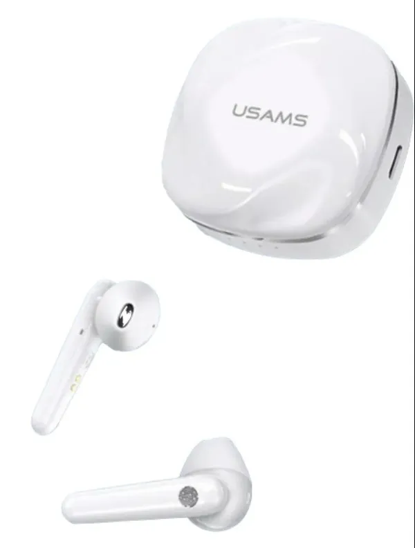 фото Беспроводные наушники usams tws earbuds sm series white (us-sm001)