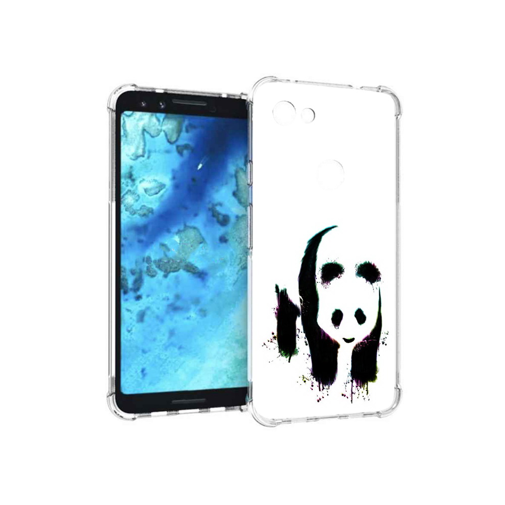 

Чехол MyPads Tocco для Google Pixel 3 панда в акварели, Прозрачный, Tocco