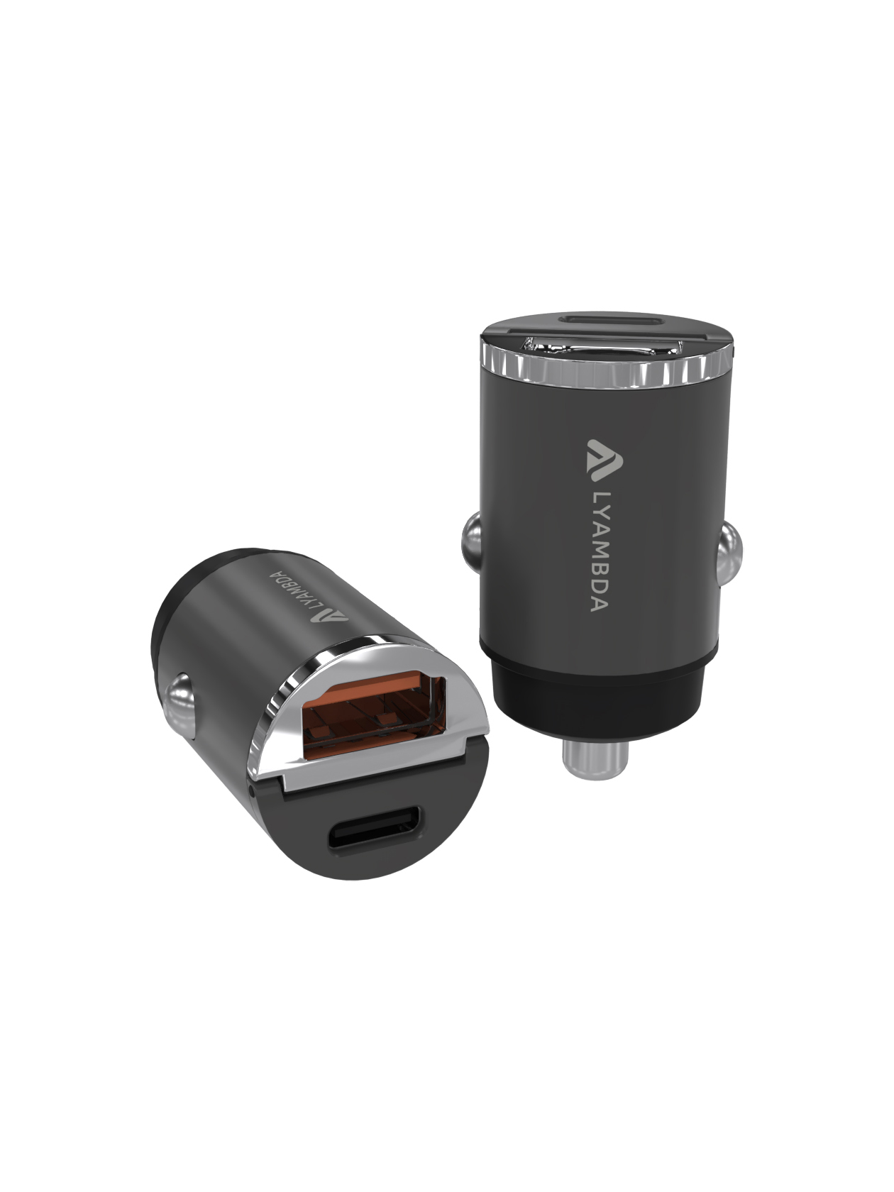 

АЗУ Lyambda 30Вт c 2-мя выходами (PD+QC3.0) Aluminum LS-D30 Space grey, LS-D30
