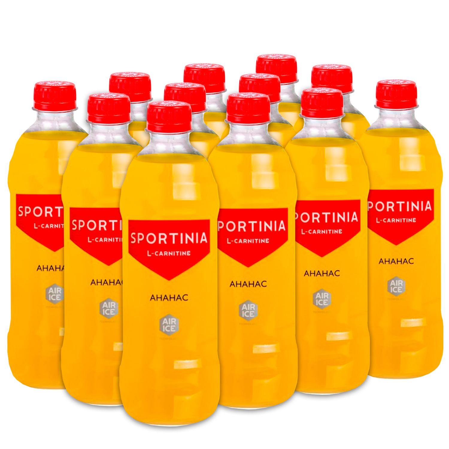 Спортивный напиток Sportinia l-carnitine 1500 mg Ананас 0,5л 12 штук