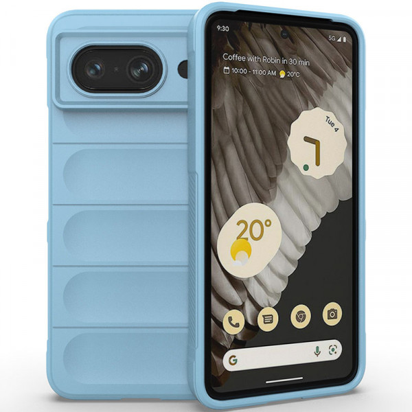 

Противоударный чехол Flex Silicone для Google Pixel 8, голубой, Flex Silicone