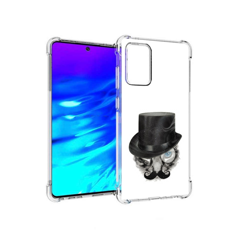 

Чехол MyPads Tocco для Samsung Galaxy A72 интелегентный кот (PT158633.553.378), Прозрачный, Tocco