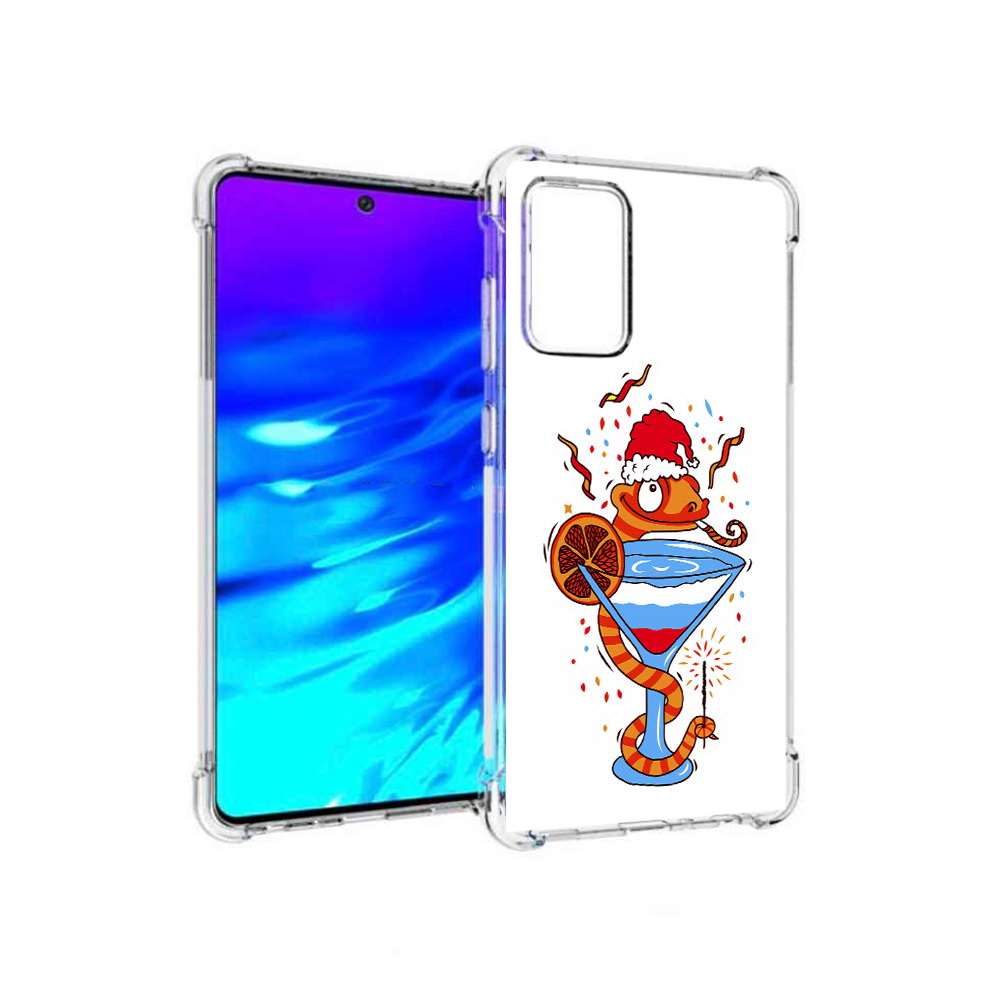 

Чехол MyPads Tocco для Samsung Galaxy A72 змейка (PT158633.553.364), Прозрачный, Tocco