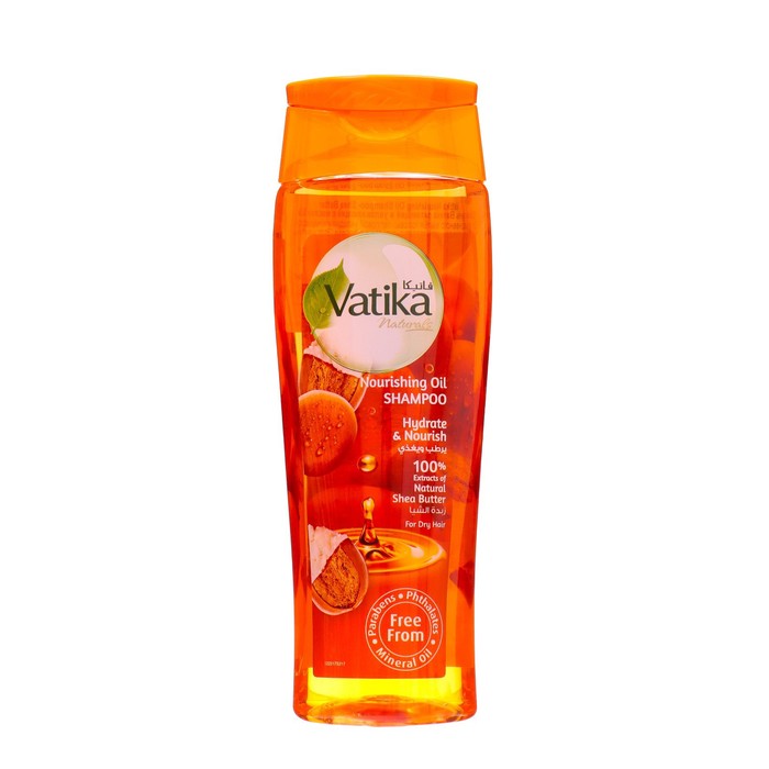 Шампунь для волос Dabur Vatika Shea Butter питающий и увлажняющий с маслом ши 400 мл 668₽