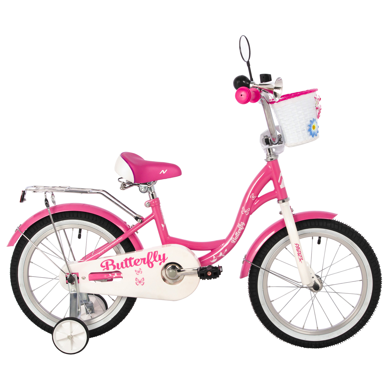 

Велосипед 16 Novatrack BUTTERFLY, розовый