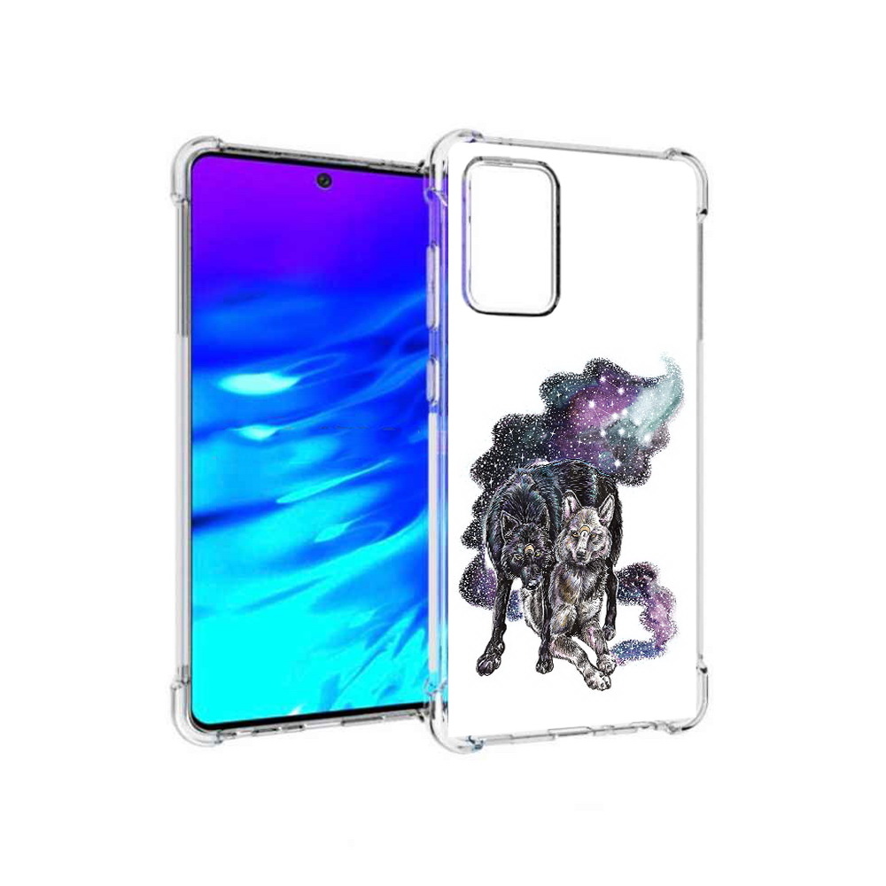 

Чехол MyPads Tocco для Samsung Galaxy A72 звездные волки (PT158633.553.352), Прозрачный, Tocco
