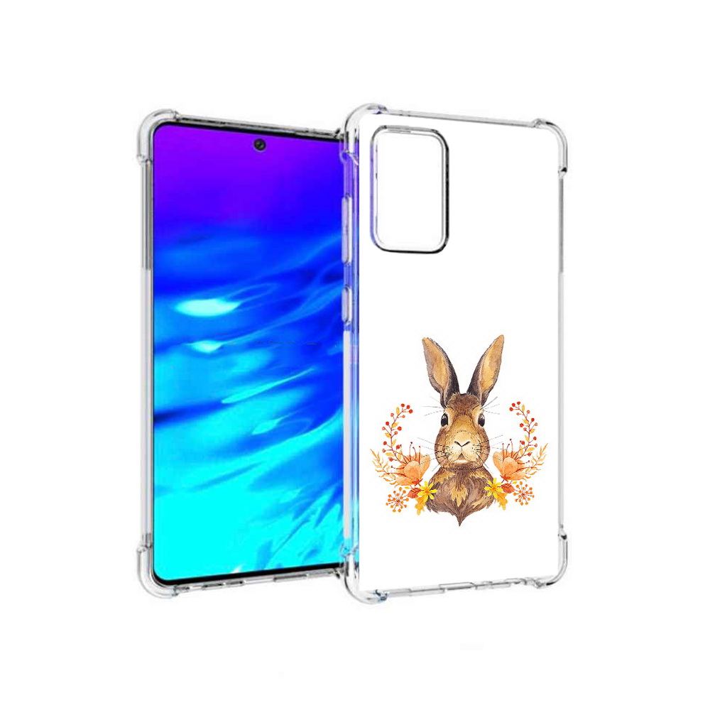 Чехол MyPads Tocco для Samsung Galaxy A72 зайка в цветах (PT158633.553.349)