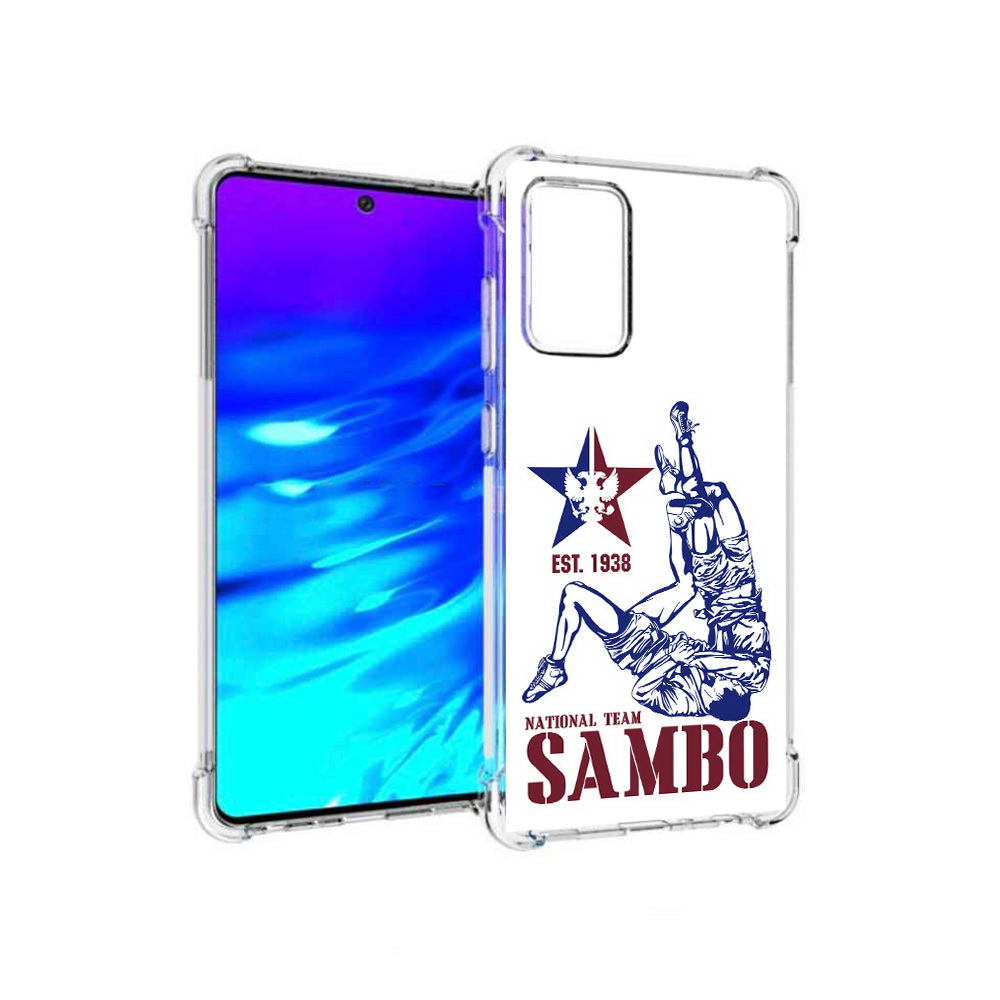 

Чехол MyPads Tocco для Samsung Galaxy A72 единоборства самбо (PT158633.553.344), Прозрачный, Tocco