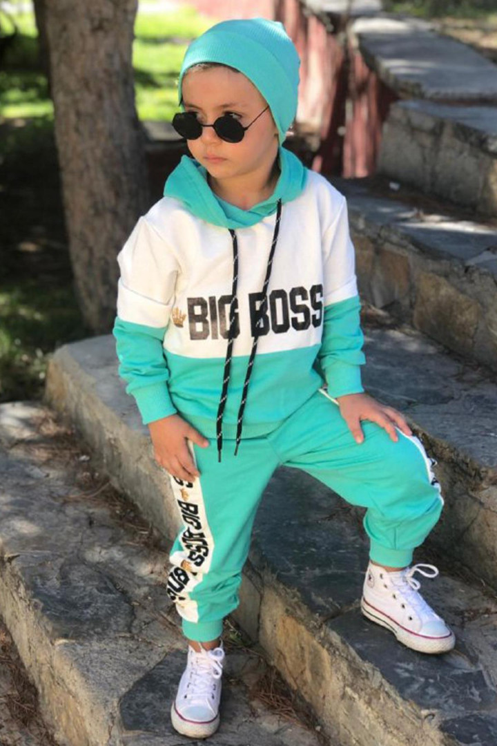 фото Спортивный костюм ricco tarz р. 6-7 лет бирюзовый, 4221409001 (доставка из-за рубежа)