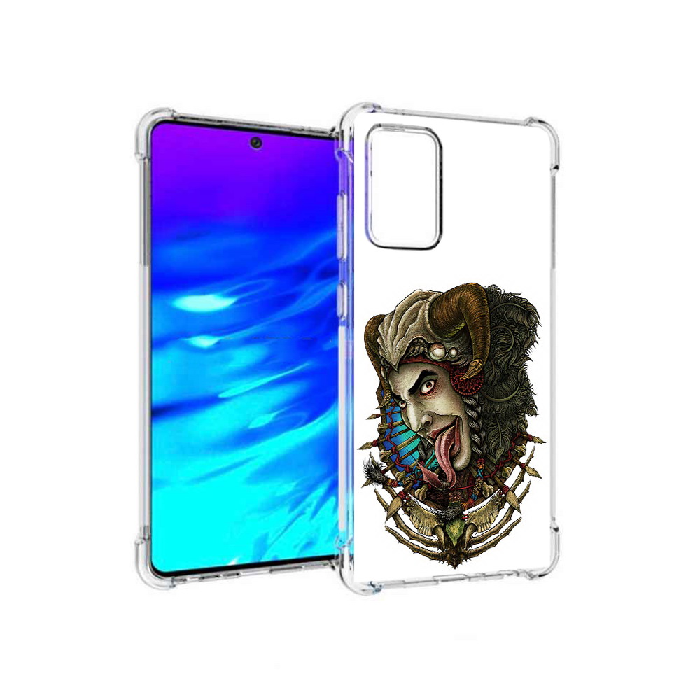 

Чехол MyPads Tocco для Samsung Galaxy A72 длинный язык (PT158633.553.330), Прозрачный, Tocco
