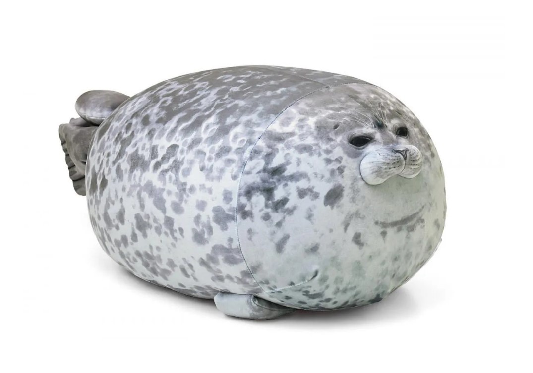 фото Мягкая игрушка - подушка trece тюлень, морской кот, нерпа, 60 см