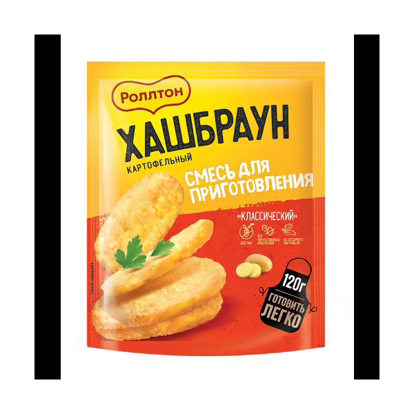 

Смесь Роллтон Хашбраун картофельный классический быстрого приготовления 120 г