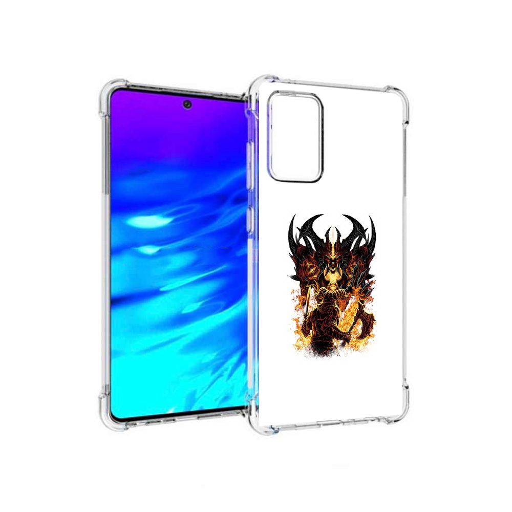 

Чехол MyPads Tocco для Samsung Galaxy A72 демон shadow fiend (PT158633.553.318), Прозрачный, Tocco