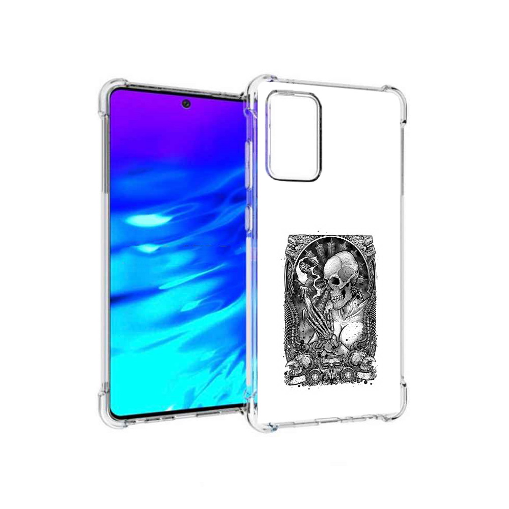 Чехол MyPads Tocco для Samsung Galaxy A72 девушка скелет (PT158633.553.316)