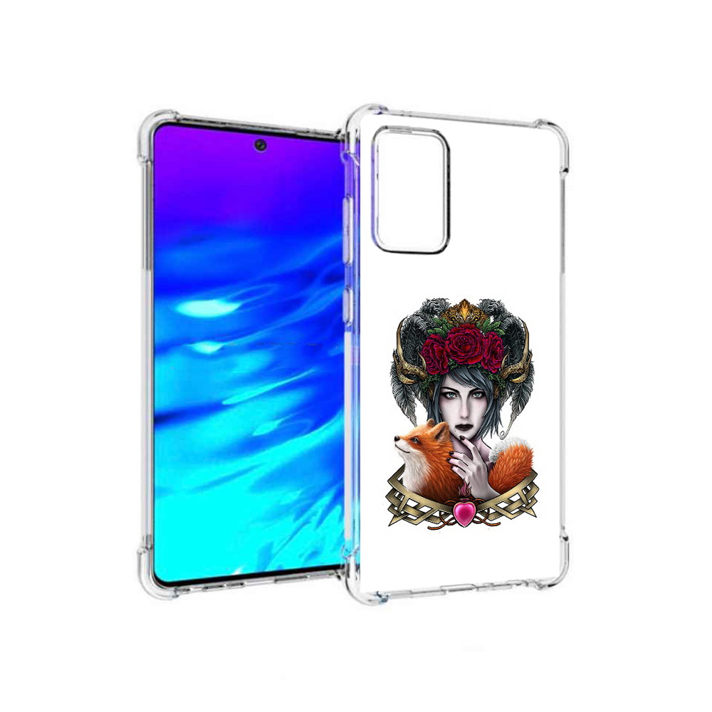 

Чехол MyPads Tocco для Samsung Galaxy A72 девушка с лисой (PT158633.553.314), Прозрачный, Tocco