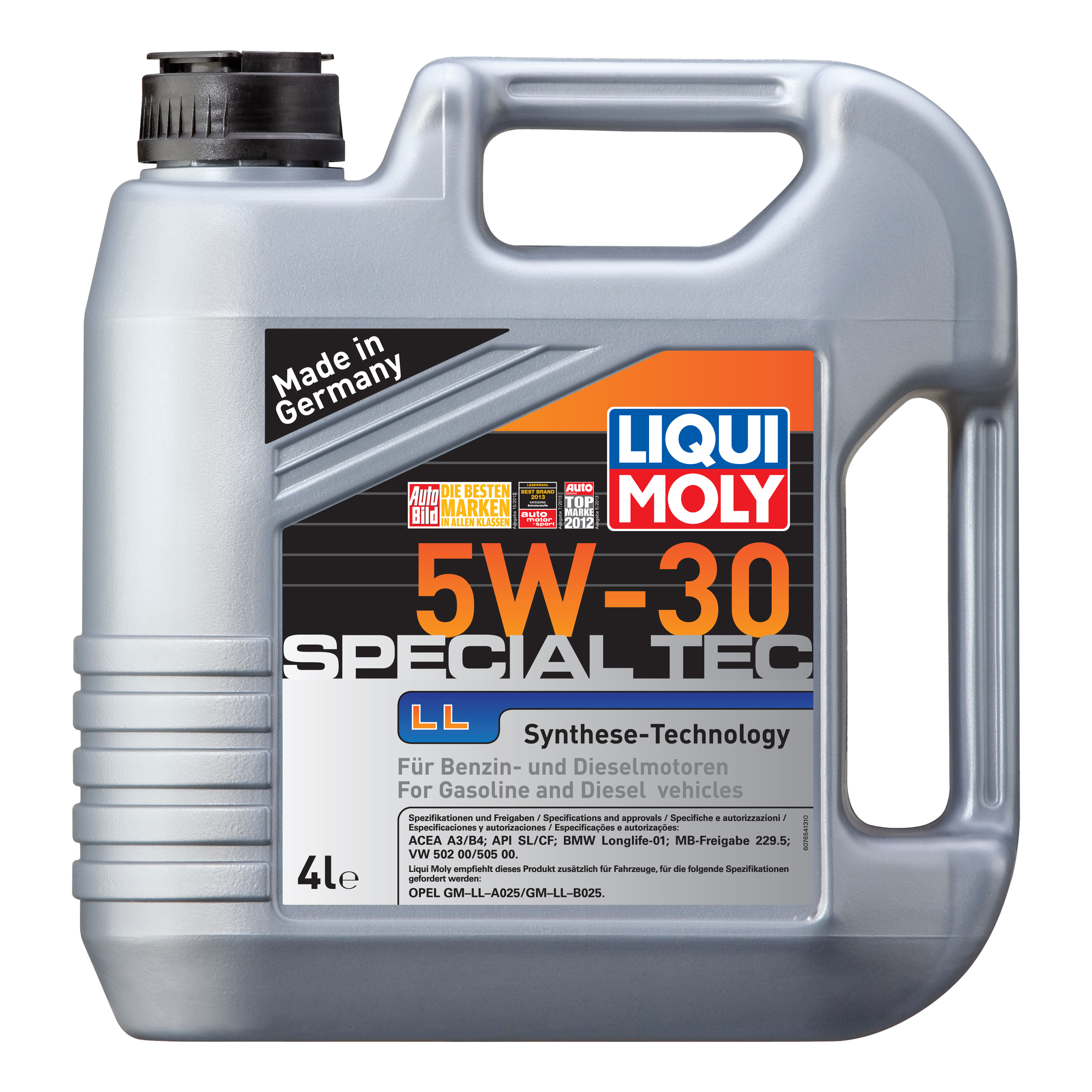 фото Масло моторное special tec ll 5w-31 4(л) liqui moly