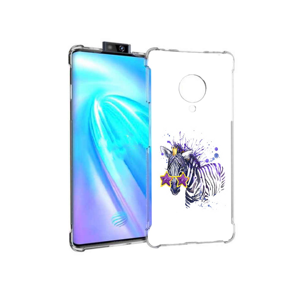 

Чехол MyPads Tocco для Vivo NEX 3 акварельная зебра (PT136035.381.215), Прозрачный, Tocco