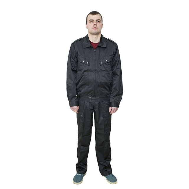 Костюм рабочий мужской BVR RGSY-4446-56BL черный 44-46 RU