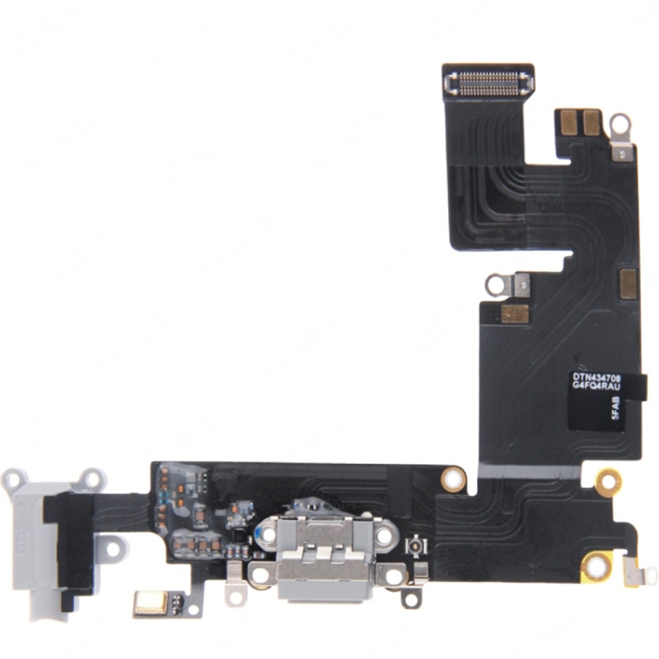 

Шлейф для Apple iPhone 6 Plus на разъем зарядки/разъем гарнитуры/микрофон, серый