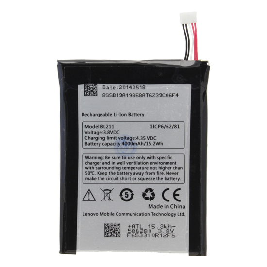 

Аккумуляторная батарея для Lenovo P780 (BL211) 4000 mAh OEM