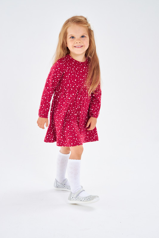 Платье детское Веселый малыш 84322/lf, бордовый, 86 платье с юбкой из фатина 3 бордовый loloclo