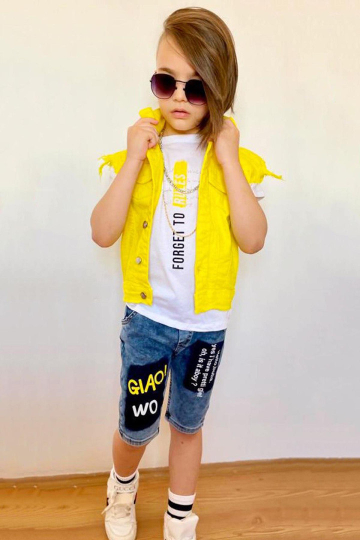 

Костюм с шортами Ricco Tarz р. 6-7 лет Желтый, 4220804002 (доставка из-за рубежа), 4220804002