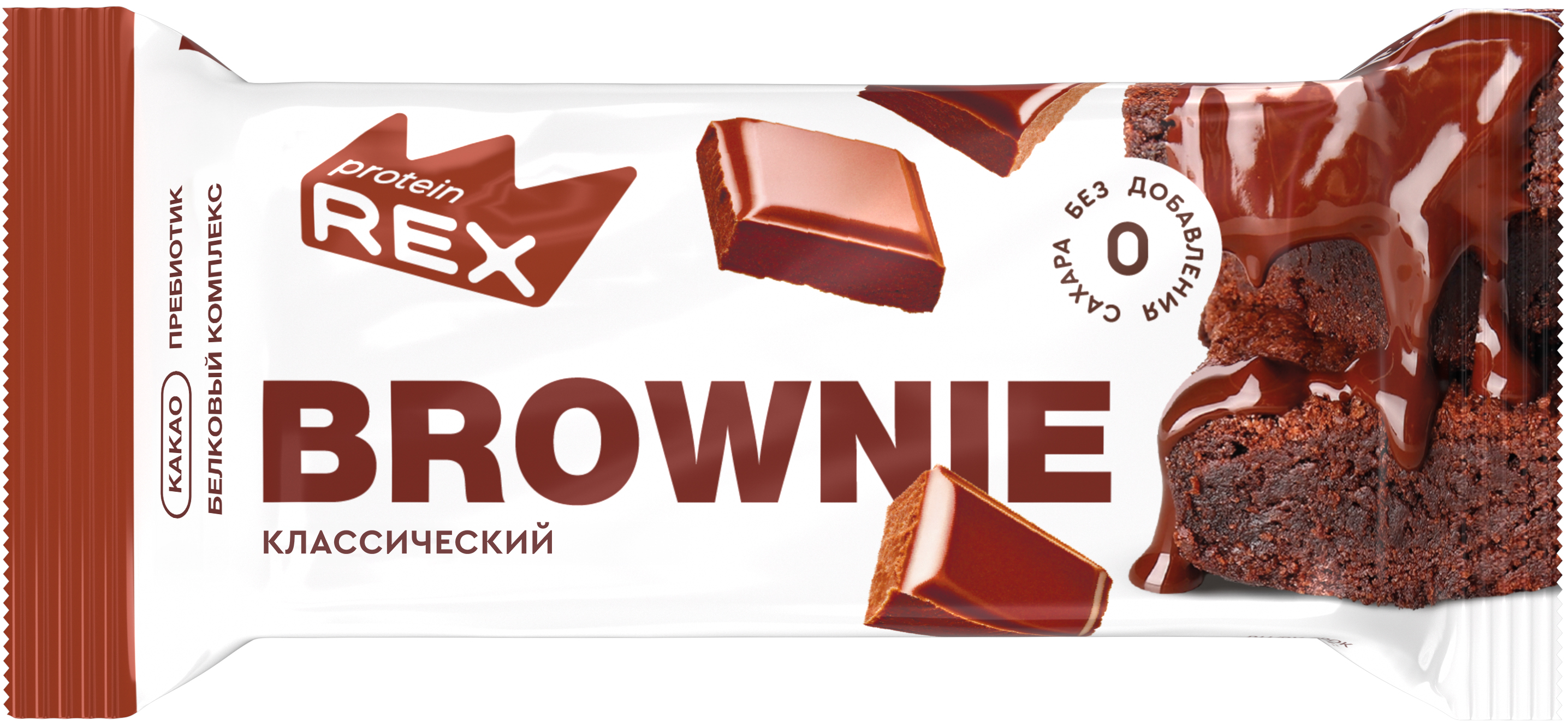 

Пирожное ProteinRex Chocolate brownie протеиновое, классическое, 50 г