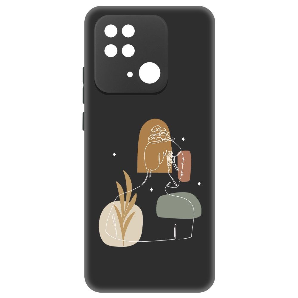 

Чехол-накладка Krutoff Soft Case Таинственность для Xiaomi Redmi 10C черный