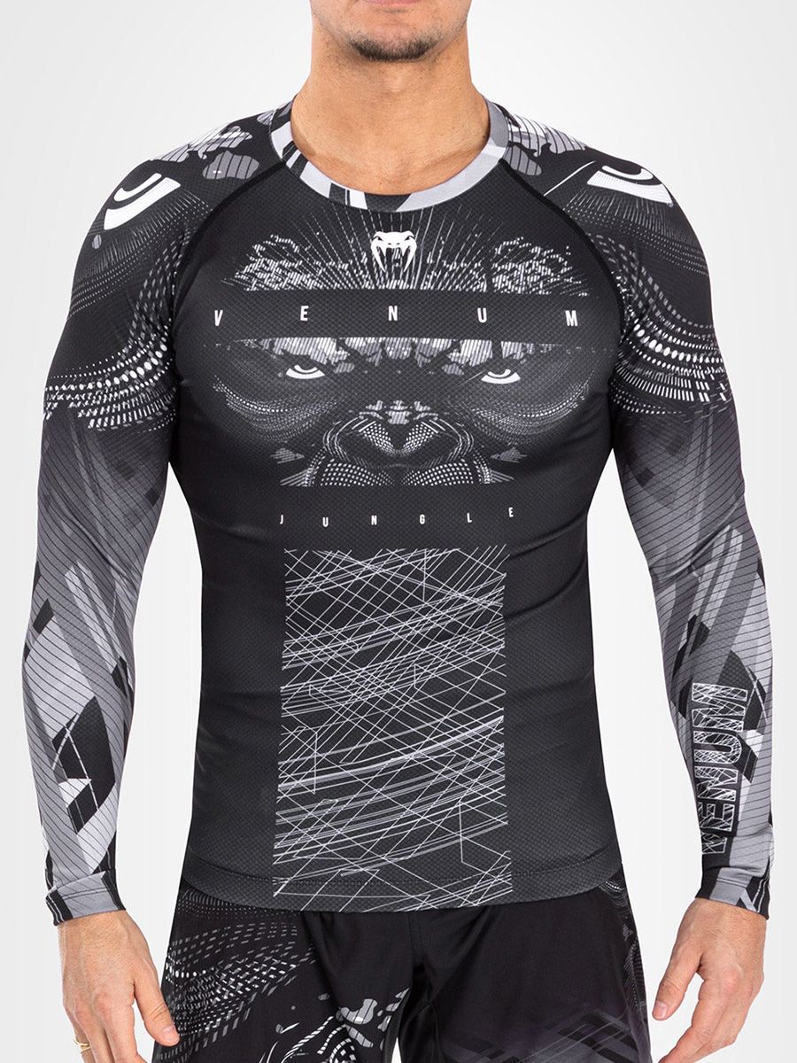 

Рашгард Gorilla Jungle Black/White L/S L, Черный, VENUM-05078