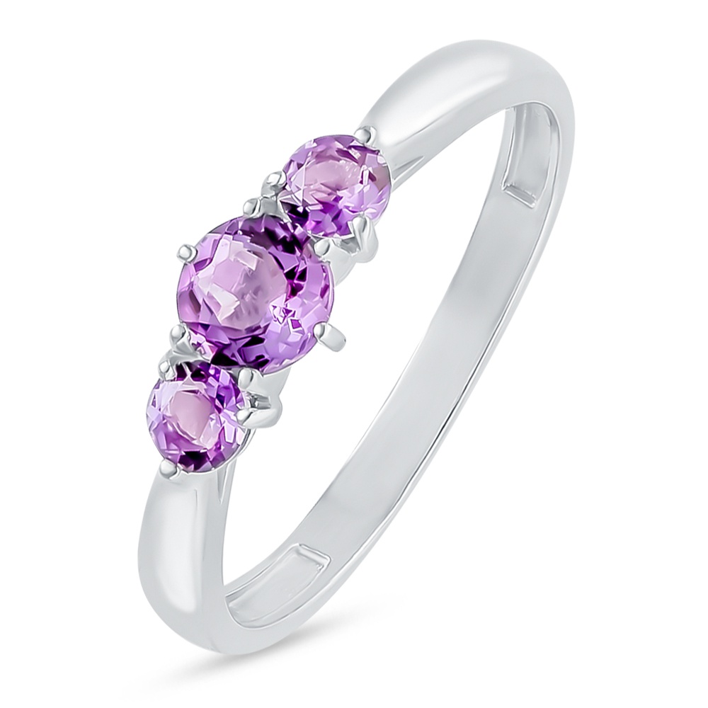 

Кольцо из серебра р.  585Gold 4100089390, аметист, 4100089390