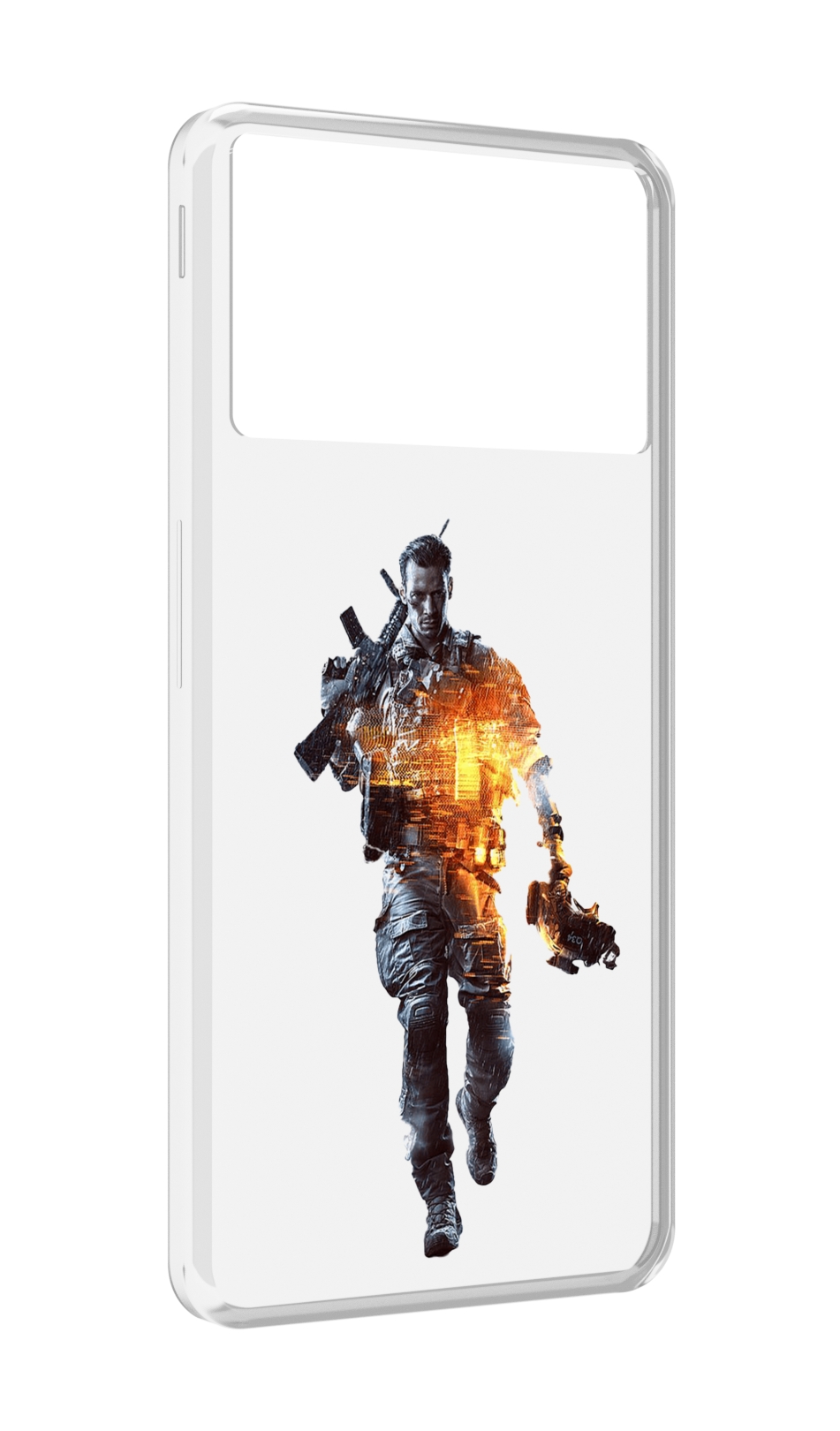 

Чехол MyPads Battlefield-4 мужской для ZTE Nubia Z40S Pro, Прозрачный, Tocco