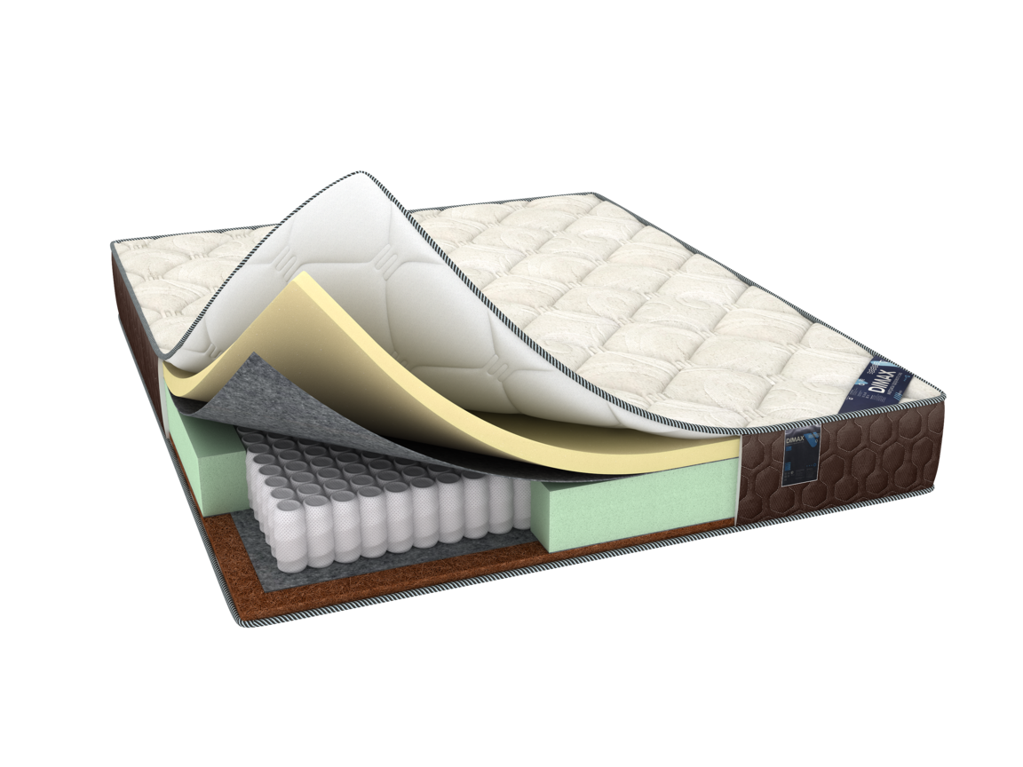 

Матрас ортопедический пружинный DIMAX Элемент Мемо хард 175х195, Элемент Мемо хард