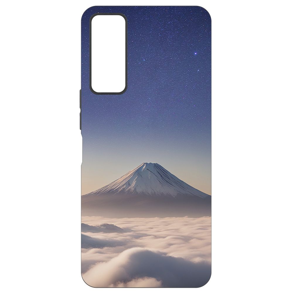 

Чехол-накладка Krutoff Soft Case Япония, Фудзияма для TCL 30 черный