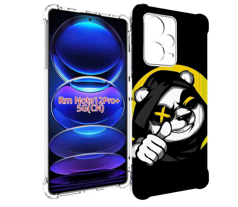 

Чехол MyPads крутая пандочка ок для Xiaomi Redmi Note 12 Pro + Plus, Прозрачный, Tocco