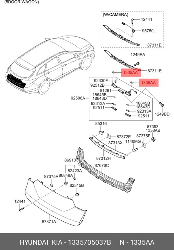 

Гайка Hyundai/Kia 13357-05037b Hyundai-KIA арт. 13357-05037B